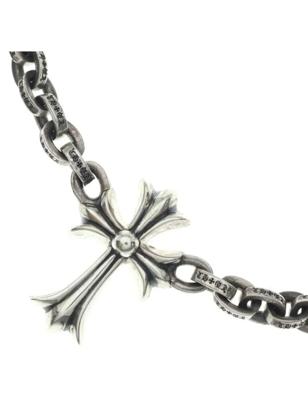 Chrome Hearts Ppr Chn Lrg Sml CH Crs Small CH Cross Large Paper Chain Choker